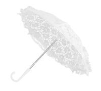 RUR Ombrelle en dentelle pour mariée brodée FEMME Blanc LC044