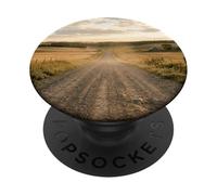 Rural Gravel Road Campagne Scenic Winding Path PopSockets PopGrip Adhésif