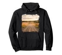 Rural Gravel Road Campagne Scenic Winding Path Sweat à Capuche