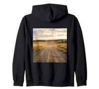 Rural Gravel Road Campagne Scenic Winding Path Sweat à Capuche