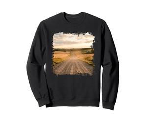 Rural Gravel Road Campagne Scenic Winding Path Sweatshirt