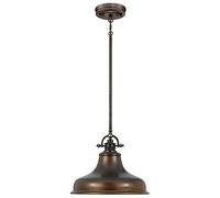 Rural Lampe suspendue réglable Marron Ø 34 cm, Suspensions d'éclairage intérieur