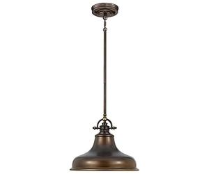 Rural Lampe suspendue réglable Marron Ø 34 cm, Suspensions d'éclairage intérieur