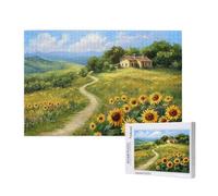 Rural Puzzle 1000 Pièces Adultes Puzzle Paysage Classique, Activite Manuelle Adulte, Puzzles de Jeu Stimulants, Puzzles impossible, Enjoy Activités de défi Familial pour Ies Soirées de Jeu,p620t