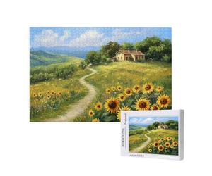 Rural Puzzle 2000 Pièces Adultes Puzzle Paysage Classique, Activite Manuelle Adulte, Puzzles de Jeu Stimulants, Puzzles impossible, Enjoy Activités de défi Familial pour Ies Soirées de Jeu,p620t