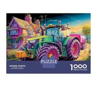 Rural Roads Puzzle 1000 Pièces en Carton Recyclé, Puzzles pour Adultes Rural Scenerééducation Cognitive pour Une Activité Cocooning, Cadeau Fête des Mères/Pères 52x38cm/100