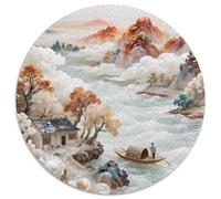 Rural Scenery 1000 Pièces Puzzle Soulage Le Stress Cadeaux pour La Famille Et Les Amis Défi Unique Puzzle Juguetes De Desafío Familiar 1000pcs (67.5x67.5cm)