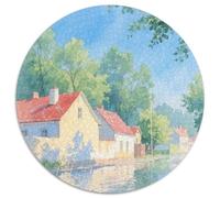 Rural Town Puzzle 1000 Pièces Educa Jouet en Bois Cadeau Unique De l'art De La Décoration Building Jeu Éducatif Challenge Toy pour Adultes Et Enfants À Partir De 12 Ans 1000pcs (67.5x67.5cm)