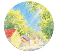 Rural Town Puzzles 1000 Pieces Cadeau Unique Building Jeu Éducatif Challenge Toy À De Qualité Supérieure Peinture Art pour Adultes Et Enfants À Partir De 14 Ans 1000pcs (67.5x67.5cm)