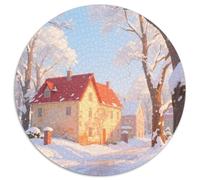 Rural Town Puzzles 1000 Pièces Cadeau Unique Building Jeu Éducatif Défi Jouet À De Qualité Supérieure Peinture Art pour Adultes Et Enfants À Partir De 12 Ans 1000pcs (67.5x67.5cm)
