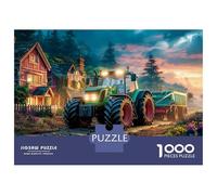 Rural Tractor Puzzle 1000 Pièces Adulte sans Poussière, Jeu De Puzzle Premium Old Farm Viewjeu Éducatif Décompression pour Une Activité Détente, Fun Fresent & Activités pour La Ma
