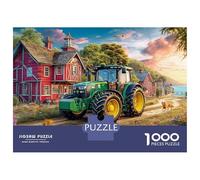 Rural Tractor Puzzle 1000 Pièces Adulte sans Poussière, Jeu De Puzzle Premium Old Farm Viewjeu Éducatif Décompression pour Une Activité Détente, Fun Fresent & Activités pour La Ma