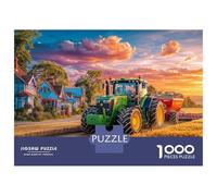 Rural Tractor Puzzle 1000 Pièces Adulte sans Poussière, Jeu De Puzzle Premium Old Farm Viewjeu Éducatif Décompression pour Une Activité Détente, Fun Fresent & Activités pour La Ma