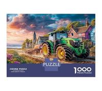 Rural Tractor Puzzle 1000 Pièces Adulte sans Poussière, Jeu De Puzzle Premium Rural Paintingjeu Éducatif Décompression pour Une Activité Détente, Fun Fresent & Activités pour La Ma