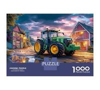 Rural Tractor Puzzle 1000 Pièces avec Assemblage Fluide, Puzzle Adulte Old Farm Viewimpossible Difficile Très Difficile Défiante pour Une Activité en Famille, Cadeau De Retraite 3