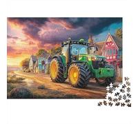 Rural Tractor Scene 1000 Pieces Réutilisable Enfants Paysage de Ferme Jigsaw Puzzle Éducatif Développement Enfantin Jeu de Fête 70x50cm/1000 Pieces