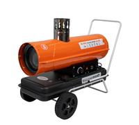 RURIS Canon à chaleur diesel à combustion indirecte VULCANO 8000 20 kW, 68 240 BTU, thermostat réglable, réservoir 24 L, chauffage industriel mobile IPX4, 600 m³/h