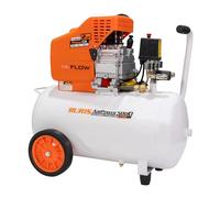 RURIS Compresseur d’air AirPower 5000, 1500W, 50L, 8 bars, 180L/min, 2 sorties avec manomètre - Utilisation garage, jardin, atelier, construction