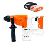 RURIS - Marteau Perforateur Sans Fil RMX2813 - Mandrin SDS Plus, Perçage & Percussion, Burinage - Vitesse Variable, LED - Forets 8/10/12 mm - Batterie 20V 4Ah + Chargeur Inclus