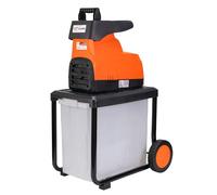 RURIS POWER FOR NATURE Broyeur Vegetaux Électrique de Jardin ST200s, Puissance 2800W, Bac de 60L, Diamètre de Branche 40mm, Orange
