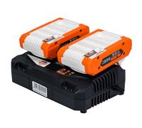RURIS POWER FOR NATURE Kit 2 Batterie + Chargeur Double Alfa Up 4444E - Batteries puissantes de 20V Et 4Ah avec Chargeur Rapide