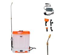 RURIS Pulvérisateur Électrique RSE 1200 - Réservoir 12 L, Batterie 12V 8Ah, Autonomie 4h, Manomètre, Écran LED, Lance métallique, 4 Buses incluses, Orange