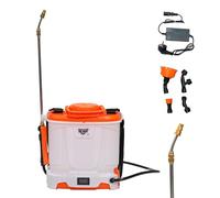 RURIS - Pulvérisateur Électrique RSE 500 - Batterie 12V Autonomie 4h - Écran LED avec Indicateur de Charge - Lance Métallique et 4 Buses Interchangeables - Jardin, Nettoyage et Désinfection - 5L