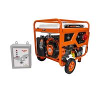RURIS R-Power GE9000RC ATS Generateur Essence 7500W Triphasé Moteur 4 Temps 15 CV 445 cc ATS Automatique Telecommande 25 m AVR Reservoir 25 L 8h Roues