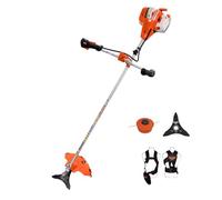 RURIS RR460, Debrousailleuse, 3Ch, Bobine Coupe File Professionelle, Suport Guidon Ergonomique, Disque Triple, Harnais de Sécurité Ergonomique, Orange