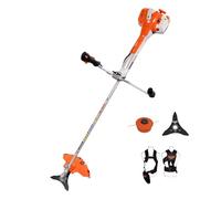 RURIS Rr460C, Débroussailleuse, 3Ch, Bobine Coupe File Professionelle, Suport Guidon avec Amortisage des Vibrations, Disque Triple, Harnais de Sécurité Ergonomique