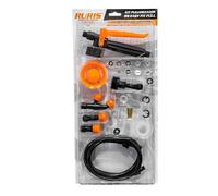 RURIS RS Easy Fit Full Kit Complet Pulverisateur 6 Buses + Declencheur Manometre + Tuyau 1.2 m + Adaptateur Buse Fleur Double Conique Sigal Laiton Reglable 3 Trous Pomiculture