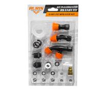 RURIS RS Easy Fit Kit Universel Pulverisateur 5 Types de Buses Interchangeables Buse Double Conique Sigal Laiton Reglable 3 Trous Kit Joints Inclus Pomiculture Jardinage