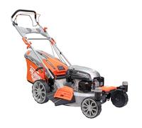 RURIS Tondeuse à Gazon RXM1000 3,9CV, 510mm, Sac 65L,Propulse Automatique, Manipulation Facile à Deux Roues, Cinq Fonctionnes: Récupération en Sacs, Déflecteur Latéral, Mulching, deflecteur Arriere
