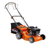 RURIS Tondeuse à Gazon Thermique Autotractée DAC 110XLS - Moteur 3,3 CV 131 CC, Largeur de Coupe 400 mm, Hauteur réglable 25-65 mm, bac 45 L, éjection arrière, châssis en métal