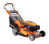 RURIS Tondeuse à Gazon Thermique Autotractée DAC 150XLS - Moteur 5 CV 173 CC, Largeur de Coupe 502 mm, Bac 55L, 5 Fonctions (Ramassage, Éjection, Mulching, Lavage), Orange