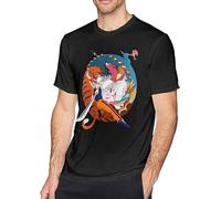 Rurouni Kenshin Men's Tee Funny Short Sleeve T-Shirt Black XXL