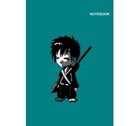 Rurouni Kenshin Wandering Samurai Anime Notebook: With Lined Pages, 110 Pages, 7" X 10", Himura Kenshin Rurouni Kenshin Wandering Chibi Blue Notebook Cover.