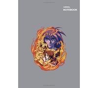 Rurouni Kenshin Wandering Samurai Cartoon Notebook: 110 Pages, Cornell Notes, (6.9 X 9.9 Inches) B5.