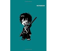 Rurouni Kenshin Wandering Samurai Poster Notebook: Lined Writing Sketchbook, 110 Pages, (8.27 X 11.69 Inches) A4, Himura Kenshin Rurouni Kenshin Wandering Chibi Blue Notebook Cover.