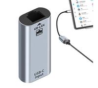 Rurunklee Adaptateur Ethernet USB - Adaptateur Portable Plug and avec Port Ethernet | Adaptateur Ethernet Haut débit câble pour Ordinateur Portable et Tablette