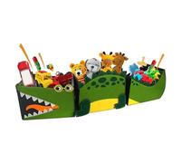 Rurunklee Bac de rangement pour chambre de bébé, Bacs en feutre à motif crocodile, Panie de rangement pliables en tissu, grands bacs organisateurs de jouets pour jouets en peluche, blocs de