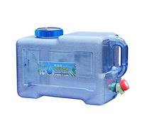 Rurunklee Bidon à eau de camping avec robinet de vidange et couvercle à visser - 8 l - Bidon d'eau potable portable multifonction - Réservoir d'eau pour camping et caravane - En plastique