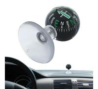 Rurunklee Boussole de tableau de bord de voiture, boussole pour tableau de bord, boussole sphérique pour montage sur tableau de bord, avec ventouse, ornements de tableau de bord, pour voiture, bateau,