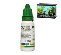 Rurunklee Kit de vérification des Gouttes de CO2 en Verre avec Solution | Kit Fonctionnel de CO2 pour Aquarium, vérificateur de Gouttes de CO2 Le Plus Rapide pour système de CO2, réservoir d'aquarium