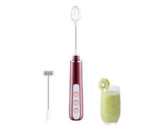 Rurunklee Mousseur à lait rechargeable par USB avec 2 fouets, mélangeur pour café, matcha, latte, cappuccino, chocolat chaud