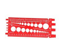 Rurunklee Outil de taille de jauge de filetage, vérificateur de filetage de boulon - Vérificateur de pas de vis,Outil de mesure portable pour vérifier la taille des écrous, boulons, vis et filetages