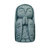 Rurunklee Petite statue de Bouddha | Statue de Bouddha en pierre de jardin - Sculpture apaisante, ornement bouddhiste zen pour méditation, salle de yoga, maison, aquarium, fontaine d'aquarium