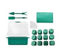 Rurunklee Plateau de semis, plateaux de germination de plantes avec dômes et bases ventilés pour l'humidité, pour la culture en serre, les fournitures de jardinage pour la transplantation intérieure