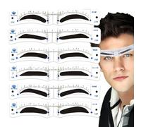 Rurunklee Pochoir à sourcils réutilisable pour hommes - Pochoir de maquillage pour sourcils - Outil de forme tendance pour hommes et garçons paresseux - Simple