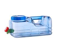 Rurunklee Reservoir Eau Camping Car, 10L Portable Bidon d'eau avec Poignée, Jerrican Alimentaire avec Robinet,Parfait pour Voyage, Camping, Barbecue, Pêche